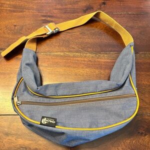 Vintage Ski Athalon Fanny Pack Blue Orange Canvas Outdoor Hiking Weather Proof